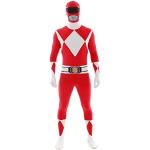Costumi rossi XXL da supereroe Morphsuit Power rangers 