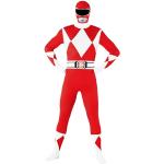 Costumi rossi XXL da supereroe Morphsuit Power rangers 