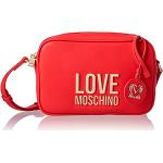 Borse a mano scontate rosse in similpelle per Donna Moschino 