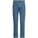Pantaloni blu L di cotone a 5 tasche per Uomo Moschino 