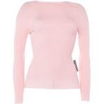 Pullover rosa chiaro L di lana tinta unita manica lunga per Donna Moschino 