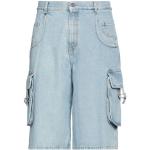 Pantaloncini blu L di cotone di jeans per Uomo Moschino 