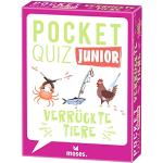 moses. Pocket Quiz Junior - Verrückte Tiere, Das Kinderquiz mit 100 Fragen und Fakten rund um erstaunliche Tiere mit besonderen Fähigkeiten, Für Kinder ab 8 Jahren