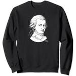 Mozart - Maglietta con ritratto di Mozart, idea regalo per amanti della musica classica Felpa