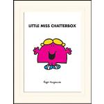 Mr Men & Little Miss Chatterbox montato e incornic