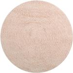 Tappeti rotondi rosa di cotone rotondi diametro 57 cm 