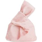 Pochette eleganti rosa in velluto da polso per Donna 