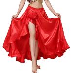 Vestiti ed accessori rossi Taglia unica di raso per festival da danza per Donna 