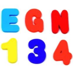 Munchkin Bath Learn Letters & Numbers giocattolo acquatico 18 m+ 36 pz