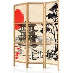 Paraventi in legno di abete finitura satinata giapponesi Murando 