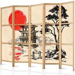 Paraventi in legno di abete finitura satinata giapponesi Murando 