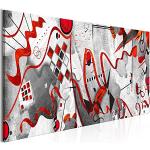 murando Quadro Astratto come Wassily Kandinsky 140x70 cm 1 pezzo Stampa su tela in TNT XXL Immagini moderni Murale Fotografia Grafica Decorazione da parete colorato come dipinto l-A-0024-b-a