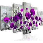 Quadri moderni grigi a tema fiori con fiori B&D xxl 