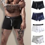 Boxer shorts neri 3 XL taglie comode di cotone da lavare a mano per Uomo 