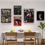 My Chemical Romance Band Poster vintage e decorazioni per la stanza con pittura su tela