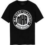 Magliette & T-shirt stampate nere XS taglie comode di cotone traspiranti per Uomo My Hero Academia 