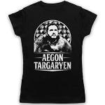 My Icon Art & Clothing Got Thrones Arya Stark Tribute Fantasy Novel TV Womens T-Shirt Nero 44