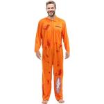 MYYBX Mens Orange Prisoner Overalls Boiler Suit Convict Robber Burglar Prison Break Jail TV Fancy Dress Costume Outfit