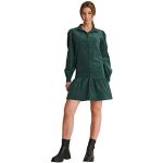 Mini abiti casual verdi in velluto a coste mini manica lunga per Donna NA-KD 