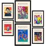 Quadri Matisse neri A4 