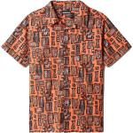 Camicie hawaiane arancioni S di cotone traspiranti mezza manica per Uomo Napapijri 