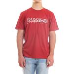 Magliette & T-shirt rosse XXL taglie comode mezza manica con manica corta per Uomo Napapijri 
