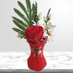 Composizioni floreali & Mazzi fiori rosse 9 cm 