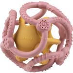 NATTOU Teether Silicone Ball 2 in 1 dentaruolo Pink / Yellow 4 m+ 2 pz