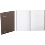 NAVA DESIGN - Notes a Quadretti con Tasca Porta Documenti Formato A4, Colore Caffè - Dimensioni 30 x 21 x 1 cm
