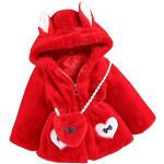 Cappotti rossi 7 anni di pelliccia per neonato di Amazon.it 