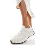 Sneakers stringate larghezza E bianche numero 39 di gomma antiscivolo per Donna New Balance 327 