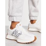 Sneakers stringate larghezza E bianco sporco numero 41 di gomma leopardate per Donna New Balance 327 