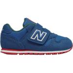 Sneakers basse larghezza E scontate casual blu numero 22,5 in pelle di camoscio ultraleggere per bambino New Balance 373 