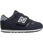 Sneakers basse larghezza A blu numero 22,5 di gomma chiusura velcro per bambini New Balance 373 