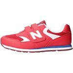 Sneakers larghezza E casual rosse numero 33,5 per bambini New Balance 393 