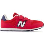 Sneakers basse larghezza A scontate casual rosse numero 32 chiusura velcro per bambini New Balance 500 