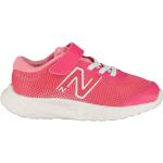 Sneakers larghezza E scontate rosa numero 24 in mesh traspiranti per bambini New Balance 520 