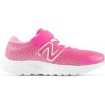 Sneakers larghezza E scontate eleganti rosa numero 28 chiusura velcro traspiranti a strappo per bambini New Balance 520 