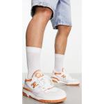 Sneakers stringate larghezza E bianche numero 45 di gomma antiscivolo per Donna New Balance 550 