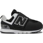 Sneakers basse larghezza E scontate nere numero 22,5 di pelle per bambino New Balance 574 