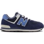 Sneakers basse larghezza E blu numero 37 di pelle per Donna New Balance 574 