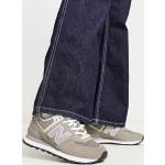 Sneakers stringate larghezza E casual grigie numero 40 di gomma antiscivolo per Donna New Balance 574 