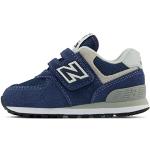Sneakers basse larghezza E blu navy numero 18,5 in pelle di camoscio New Balance 574 