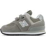 Sneakers basse larghezza E grigie numero 17 in pelle di camoscio per neonato New Balance 574 