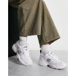 Sneakers stringate larghezza E bianche numero 40,5 antiscivolo per Donna New Balance 608 