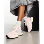 Sneakers stringate larghezza E rosa numero 47 di gomma antiscivolo per Donna New Balance 9060 