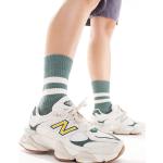 Sneakers stringate larghezza E bianche numero 36 di gomma antiscivolo per Donna New Balance 9060 