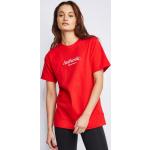 Magliette & T-shirt grunge rosse M di cotone mezza manica con manica corta per Donna New Balance Athletics 