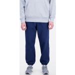 Pantaloni tuta scontati casual blu XL di spugna per Uomo New Balance Athletics 