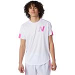 Camicie rosa in jersey traspiranti mezza manica per Uomo New Balance 
